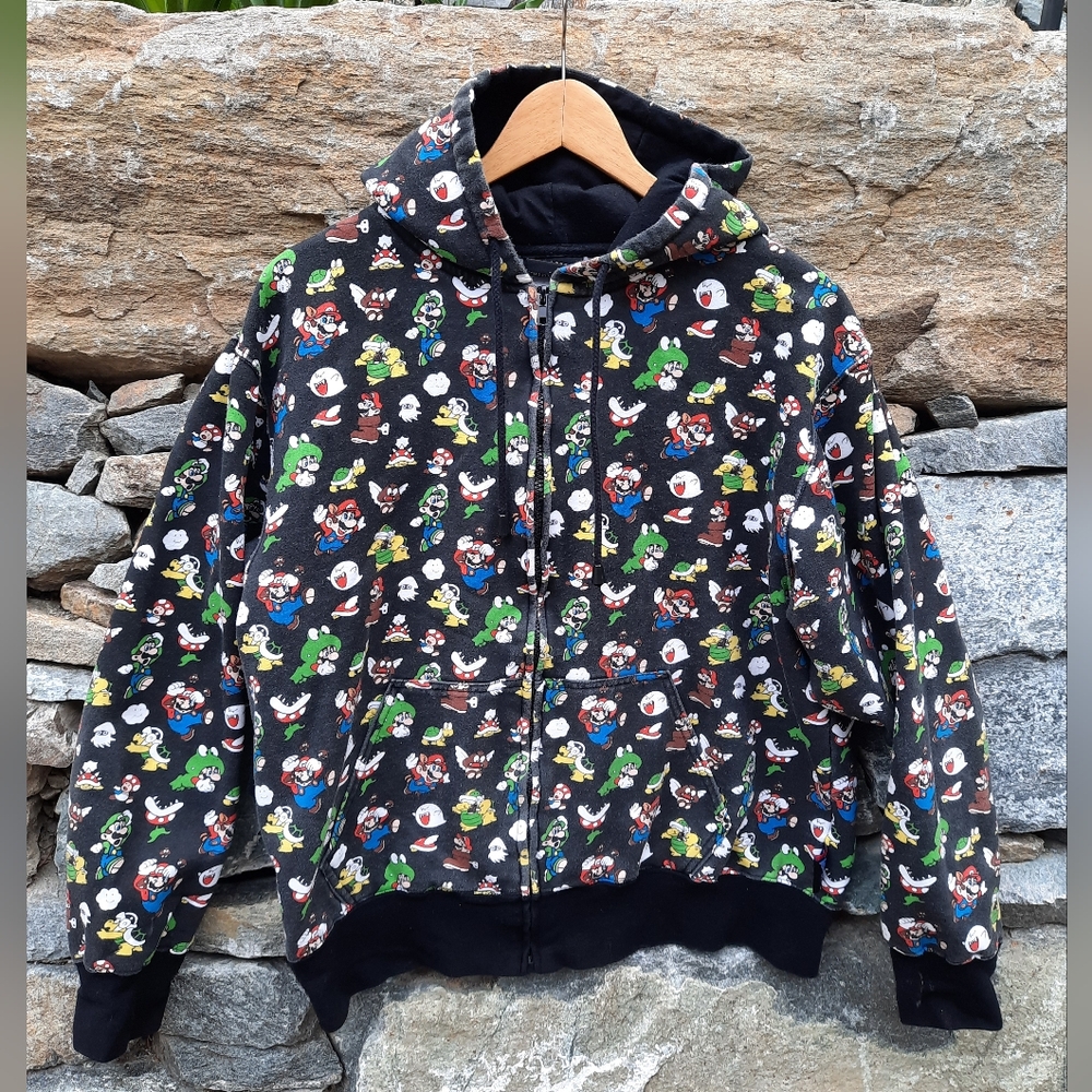 Nintendo Super Mario Bros 3 2007 Zip Up Hoodie